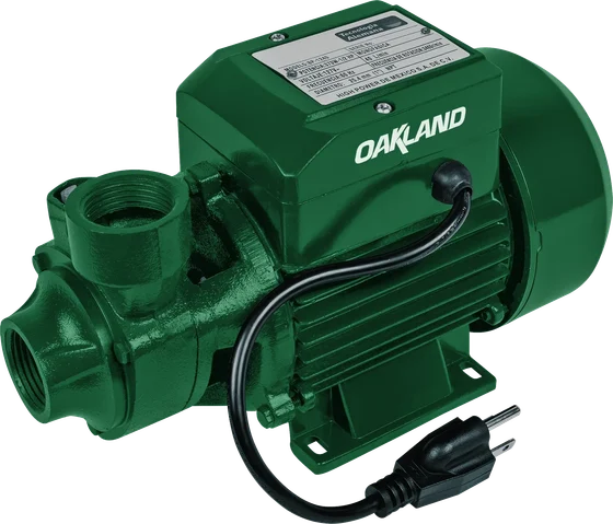 Bomba de agua periférica Oakland verde de 1/2 HP con cable y clavija